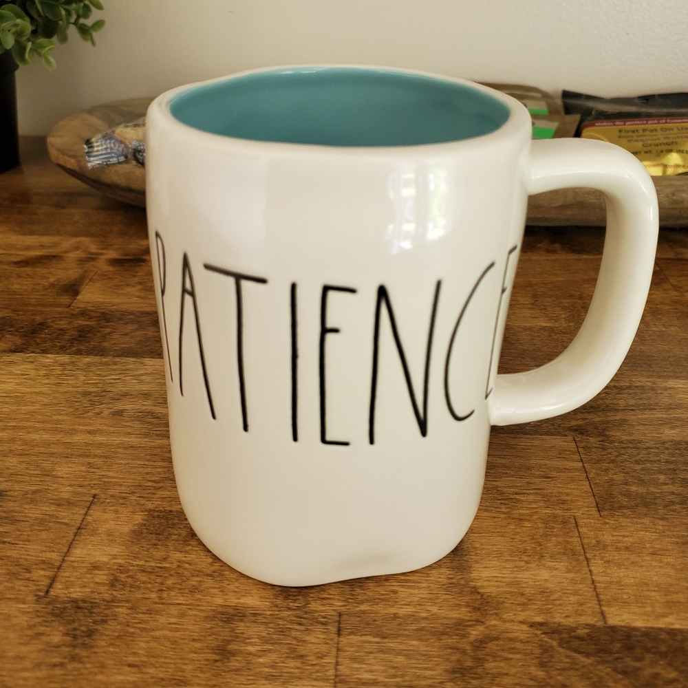 Patience Turquoise Aqua Rae Dunn Mug